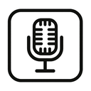 icon_science_microphone_monochrome icon preview