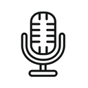 icon_science_microphone_outline icon preview