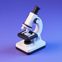 icon_science_microscope_3d_isometric icon preview