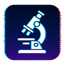 icon_science_microscope_digital_glitch icon preview