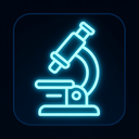 icon_science_microscope_glow_effect icon preview