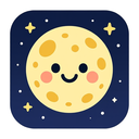 icon_science_moon_cartoon icon preview
