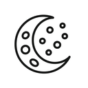 icon_science_moon_line_art icon preview