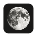 icon_science_moon_monochrome icon preview