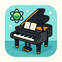 icon_science_piano_cartoon icon preview