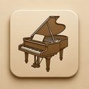 icon_science_piano_embossed icon preview