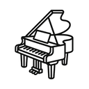 icon_science_piano_line_art icon preview