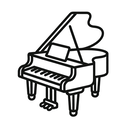 icon_science_piano_outline icon preview