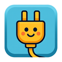 icon_science_plug_cartoon icon preview