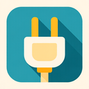 icon_science_plug_flat_design icon preview