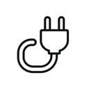 icon_science_plug_minimal_outline icon preview