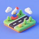 icon_science_road_3d_isometric icon preview