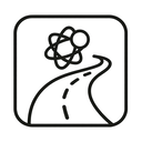 icon_science_road_minimal_outline icon preview