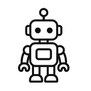 icon_science_robot_minimal_outline icon preview