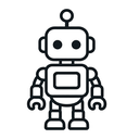 icon_science_robot_outline icon preview