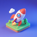 icon_science_rocket_3d_isometric icon preview