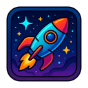 icon_science_rocket_cyberpunk icon preview