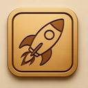 icon_science_rocket_embossed icon preview