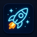 icon_science_rocket_glow_effect icon preview