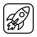 icon_science_rocket_outline icon preview