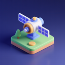 icon_science_satellite_3d_isometric icon preview
