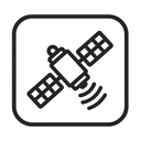 icon_science_satellite_thin icon preview