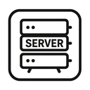 icon_science_server_monochrome icon preview