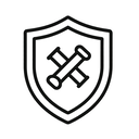 icon_science_shield_minimal_outline icon preview