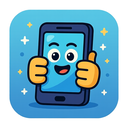 icon_science_smartphone_cartoon icon preview