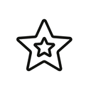 icon_science_star_minimal_outline icon preview