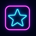 icon_science_star_neon icon preview
