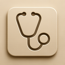 icon_science_stethoscope_embossed icon preview