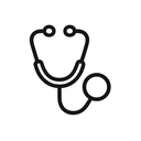 icon_science_stethoscope_line_art icon preview