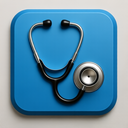 icon_science_stethoscope_metallic icon preview