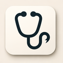 icon_science_stethoscope_sharp_edges icon preview