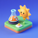 icon_science_sun_3d_isometric icon preview
