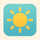 icon_science_sun_flat_pastel icon preview