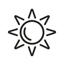 icon_science_sun_outline icon preview