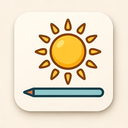 icon_science_sun_thin icon preview