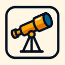 icon_science_telescope_bold icon preview