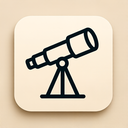 icon_science_telescope_elegant icon preview