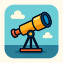 icon_science_telescope_filled icon preview