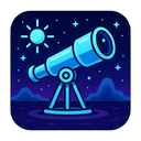 icon_science_telescope_futuristic icon preview