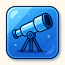 icon_science_telescope_glassy icon preview