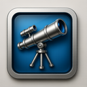 icon_science_telescope_metallic icon preview