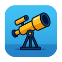 icon_science_telescope_modern icon preview