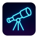icon_science_telescope_neon icon preview