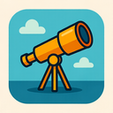 icon_science_telescope_origami icon preview