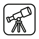icon_science_telescope_outline icon preview