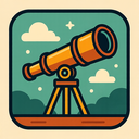 icon_science_telescope_retro icon preview